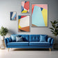 Seasonal Geometric Abstract Gallery Wall