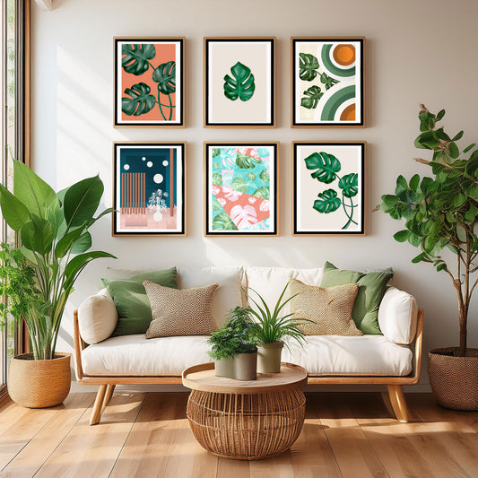 The Monstera A2 Size Art Print Bundle