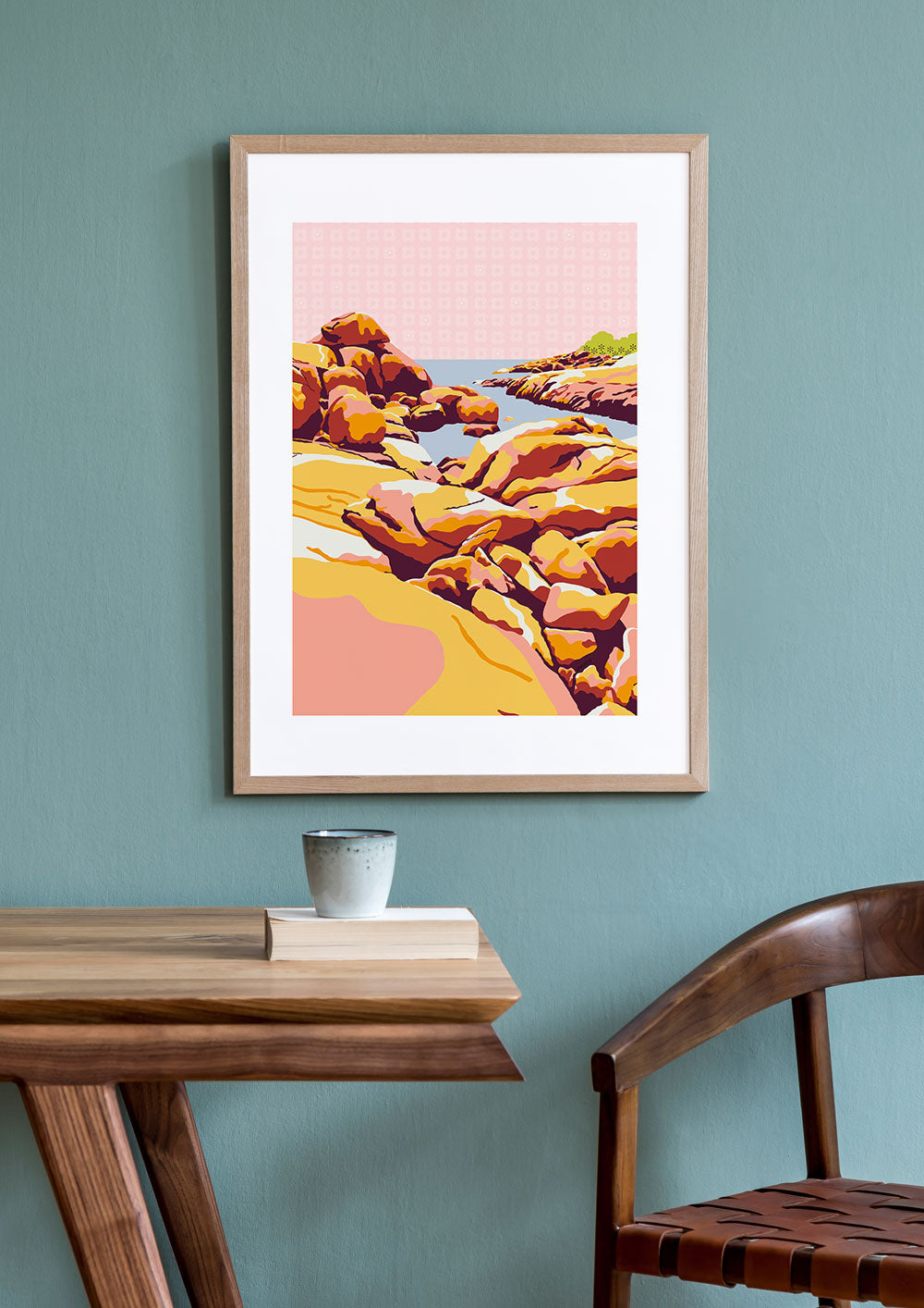 Sunny Bay Print by Unratio