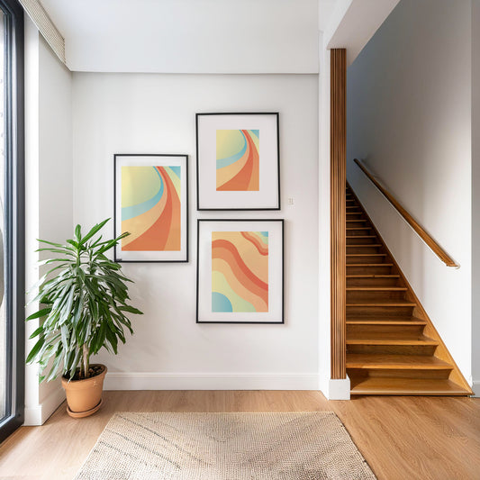 Peachy Abstract Print Bundle