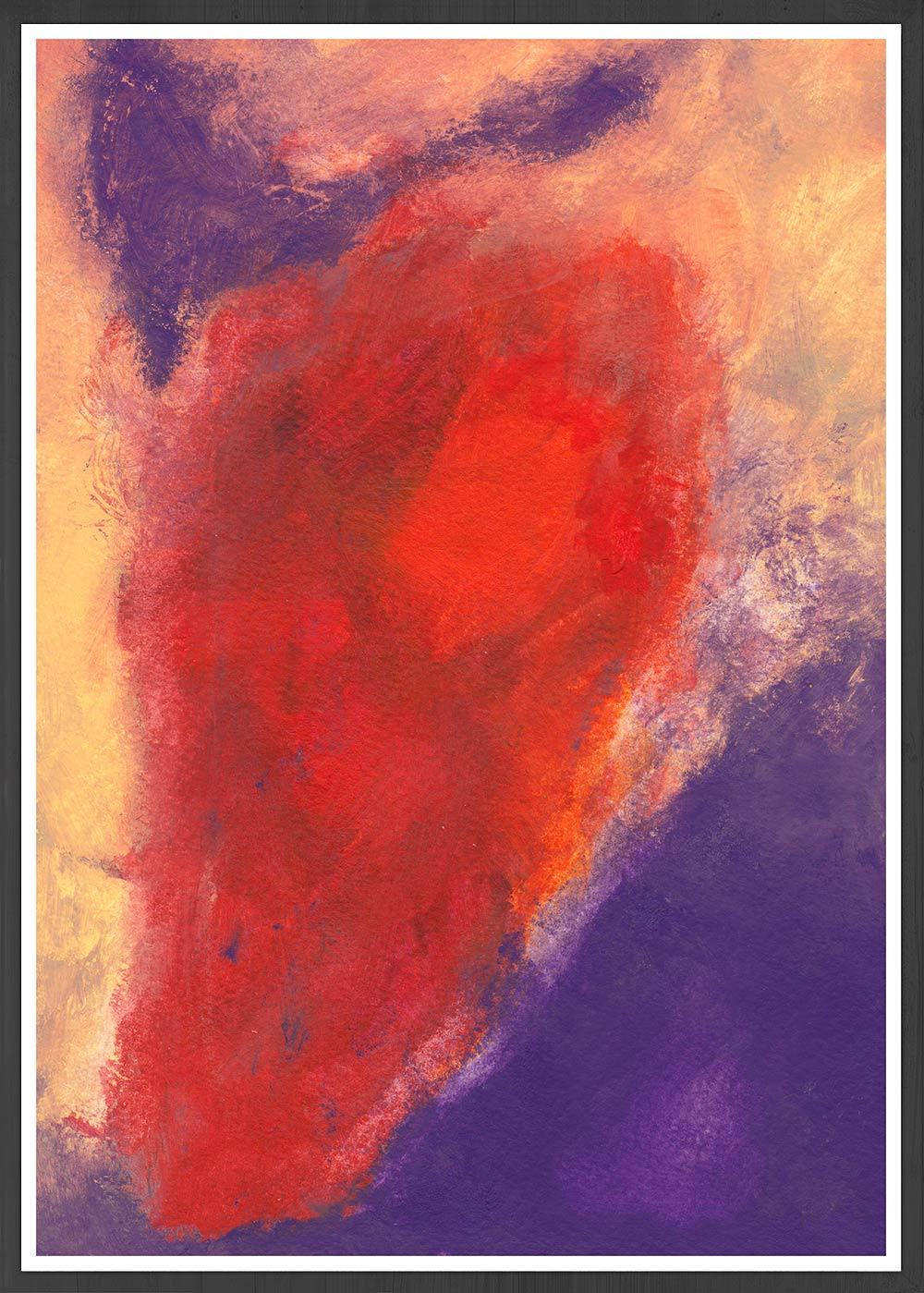 Amore Abstract Fine Art in a frame