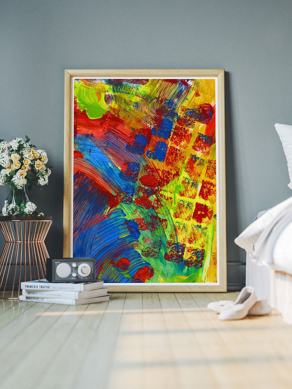 Rezzo Acrylic Abstract Art in a modern room