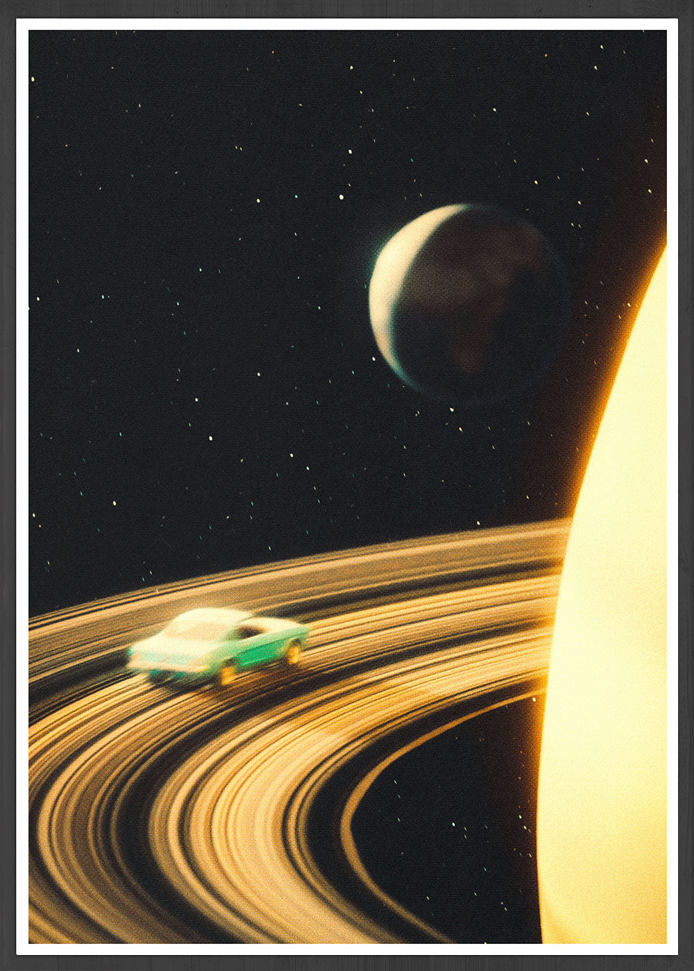 Saturn Highway Collage Print