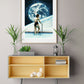 Space Pool Retro Collage Poster Art