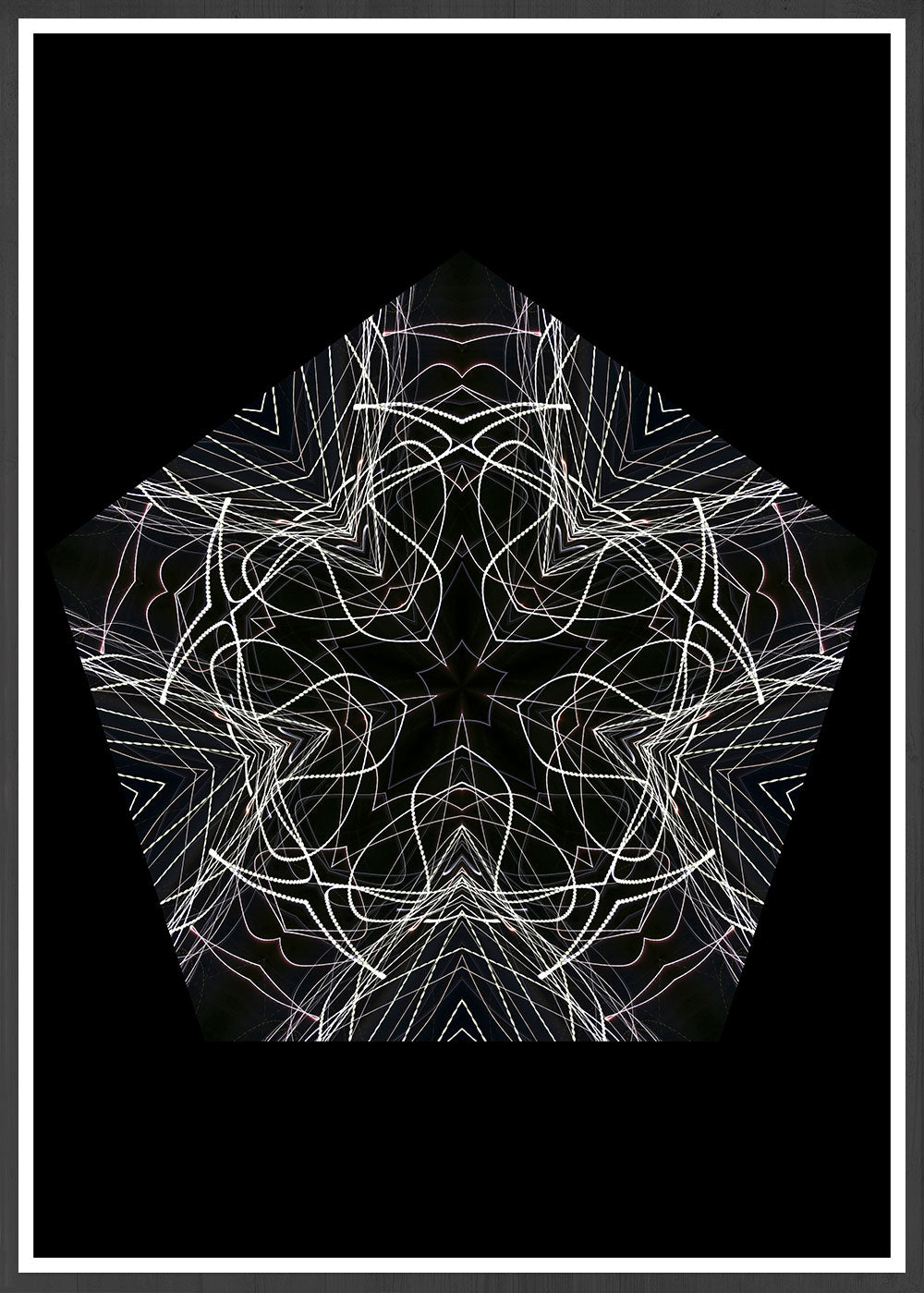 Bladerunner Kaleidoscope Art in a frame
