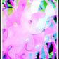Bunny Pop Pink Abstract Print in a frame