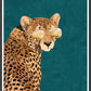 Cool Cheetah Art Print by Sarah Manovski in a frame