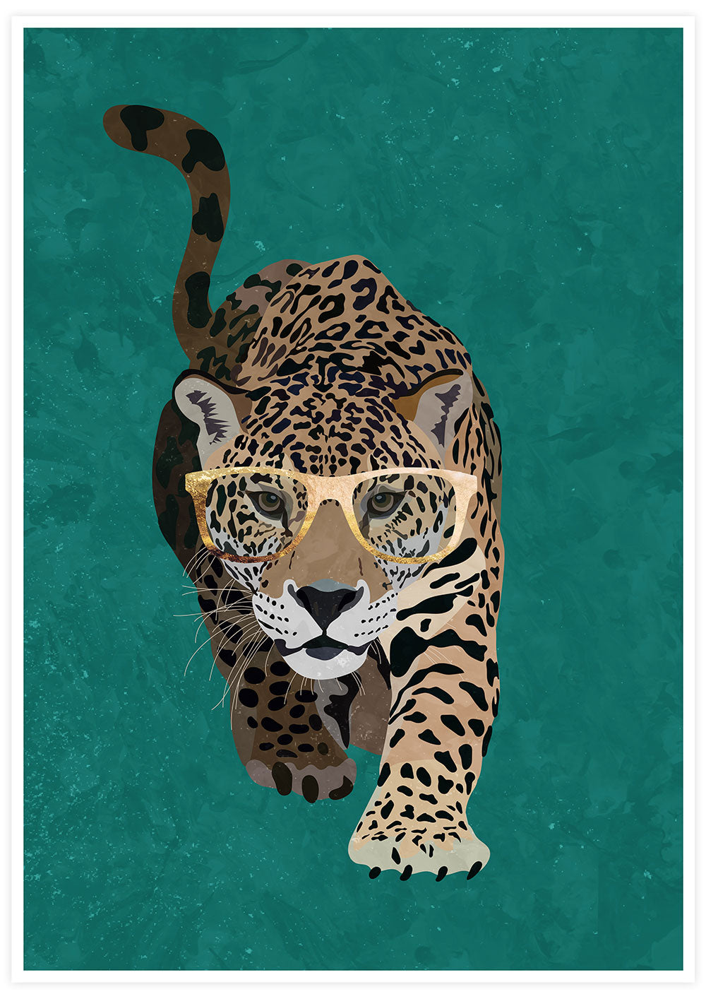 Cool Leopard Art Print by Sarah Manovski