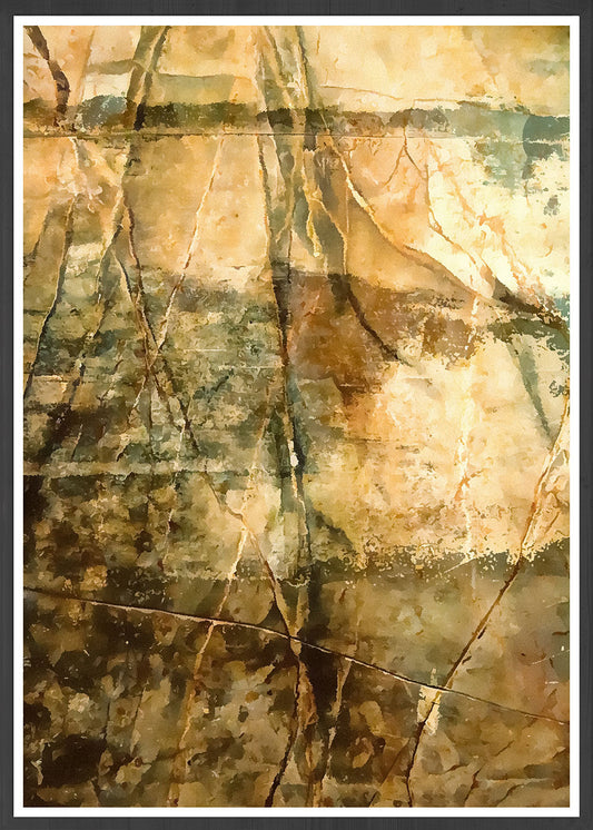 Desert Varnish Abstract Stone Print