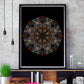 Endymion Symmetry Art Print in a frame on a shelf