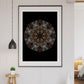 Endymion Symmetry Art Print in a frame on a wall