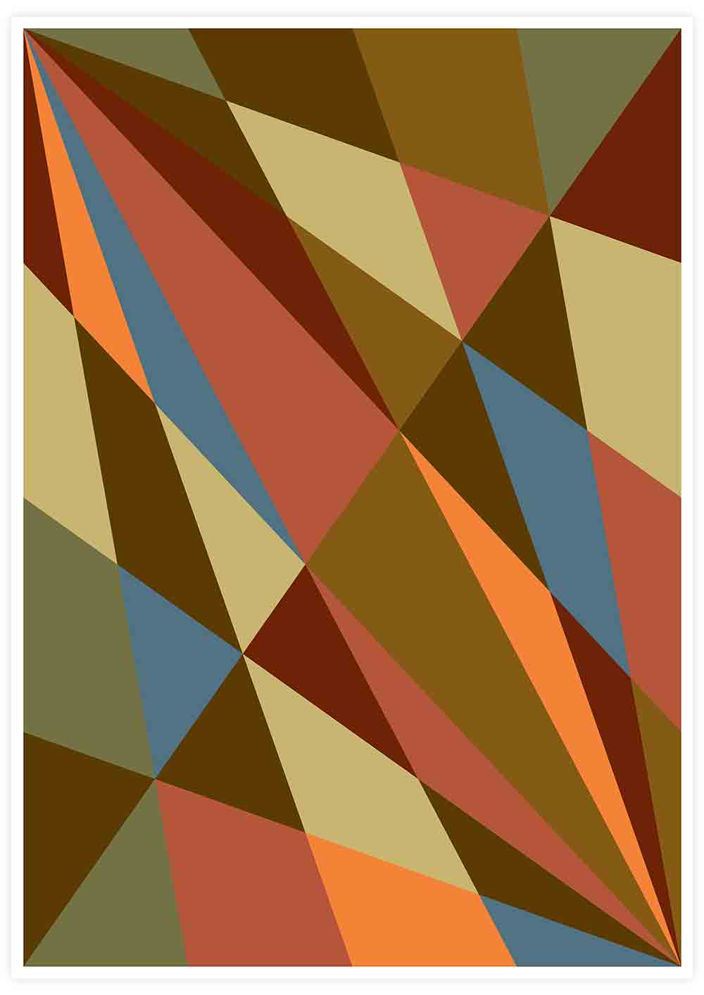 Facettes Trois Geometric Wall Art not in a frame
