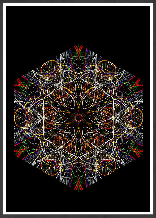 Fahrenheit 451 Pattern Print in a frame