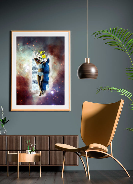 Floating Feeling Collage Print