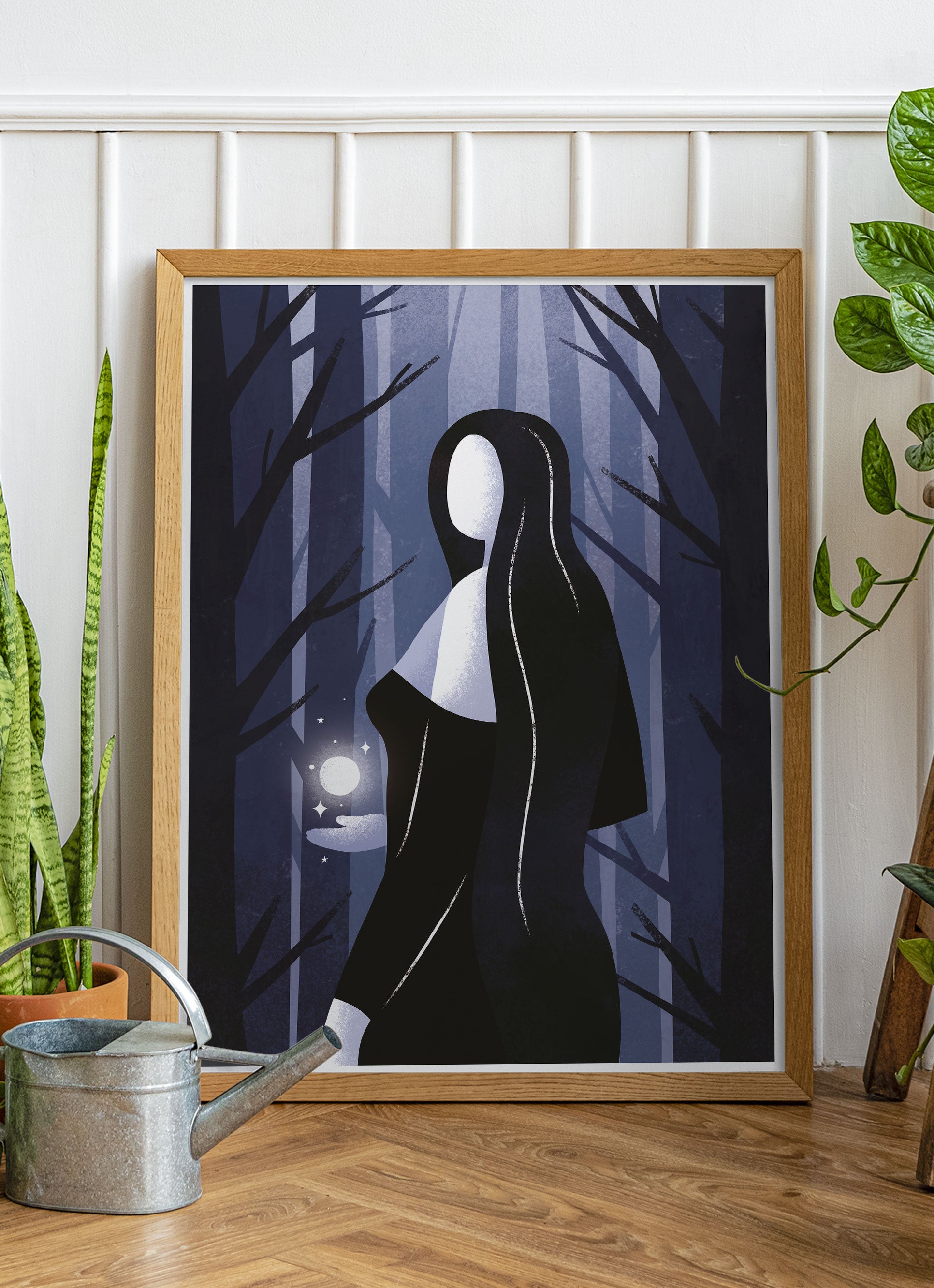 Forest Witch Wellbeing Print by Emily Dayson