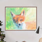 Foxy Lady Quirky Painting Print in a traditional room