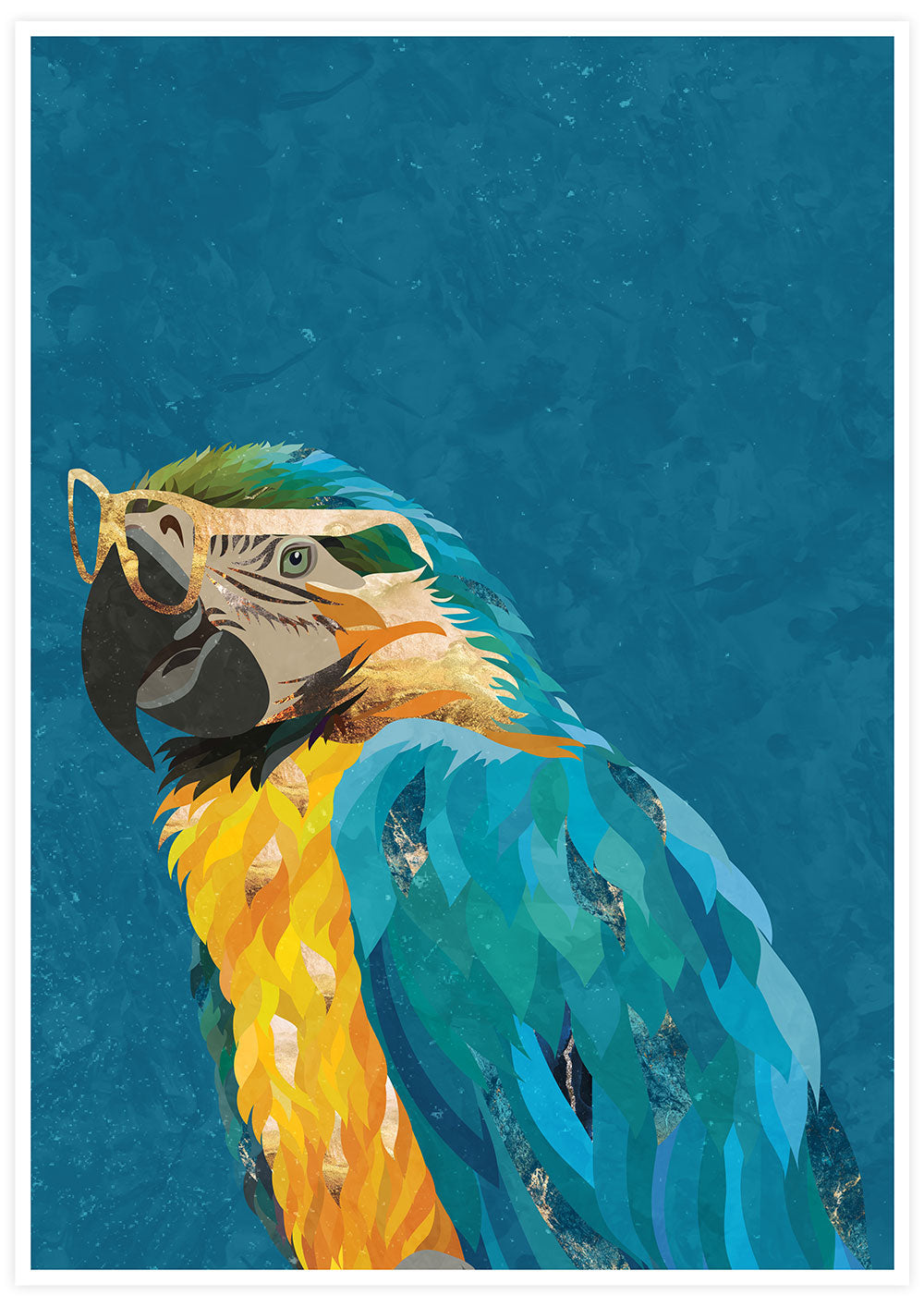 Funky Parrot Art Print by Sarah Manovski