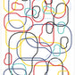 Gridlocked Pattern Art Print no frame