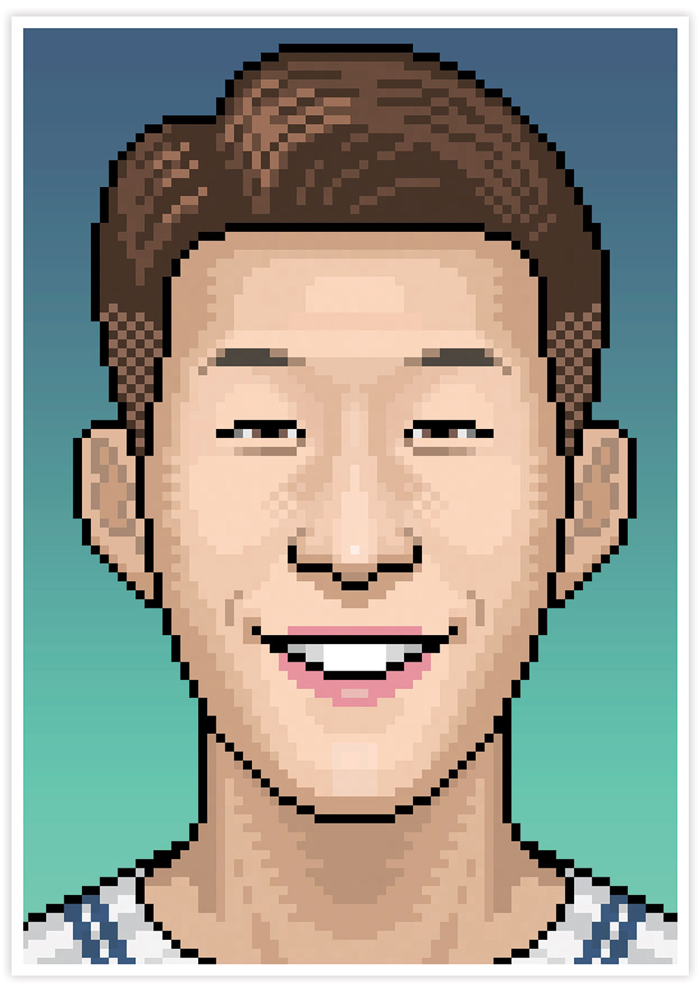 Heungmin Football Art Print no frame