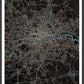 London City Map Black