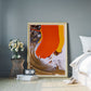 Mam Sunset Abstract Print in a stylish roomset