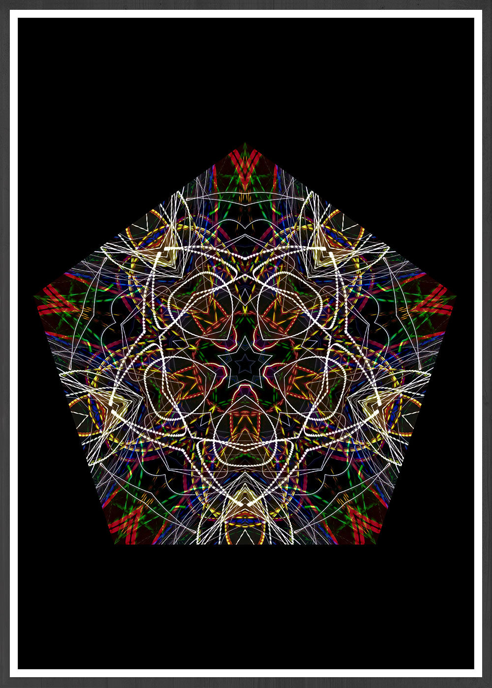 Millennium Pattern Print in a frame