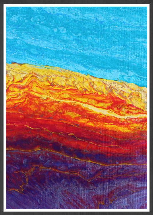 Molten Earth Fluid Abstract Print