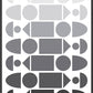 Monochrome Progression Black and White Pattern Design in frame