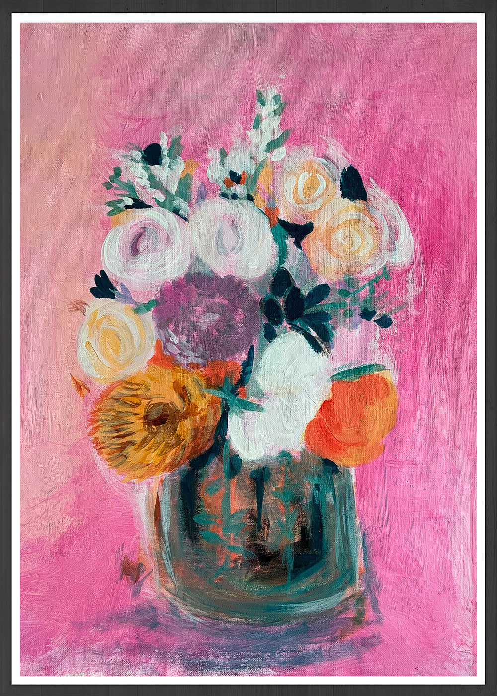 Pink Floral Bouquet Print