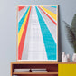 Pop Hole Colourful Geometric Art Print in a Contemporary Room