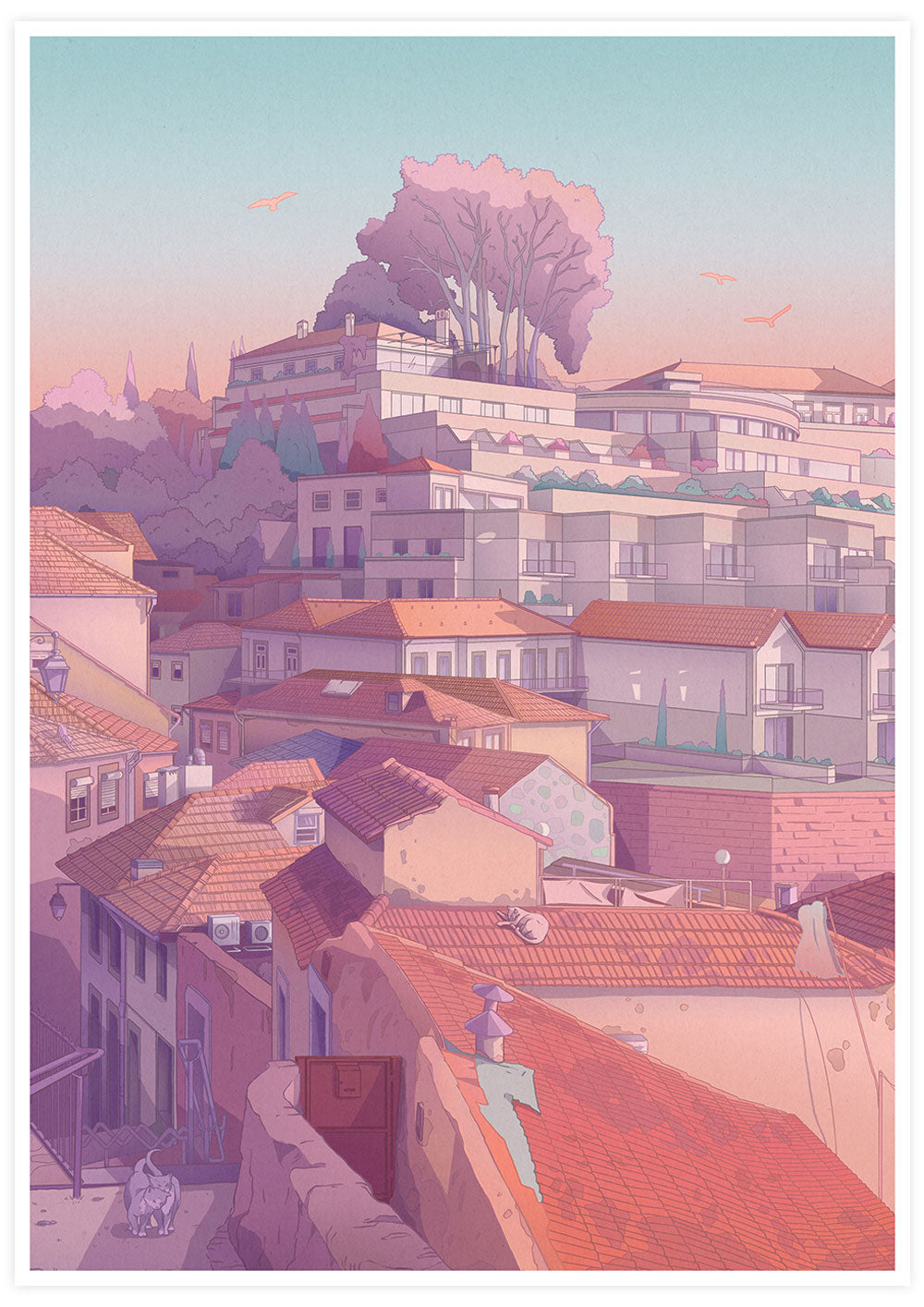 Porto Alley 1 Landscape Art Print