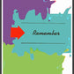 Remember Whats Coming Minimal Art Print in a frame