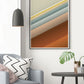 Slide Style Vintage Abstract Print in a modern room