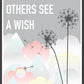 Weed and Wish Dandelion Botanical Print in a frame