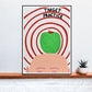 Target Practice Quirky Artist Print on a Shelf