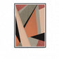 Terracota Tiles Geometric Triangle Print on a wall