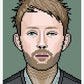 Thom Radiohead Art Illustration no frame