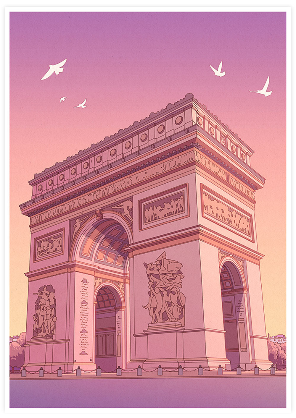 Arc de Triomphe Poster Art Print