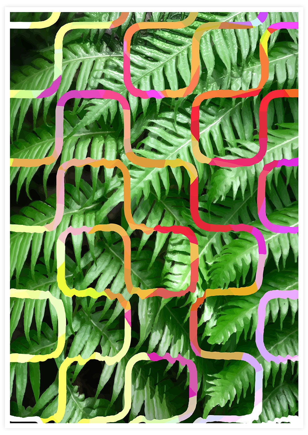 Tropicalia 4 Tropical Leaf Art Poster