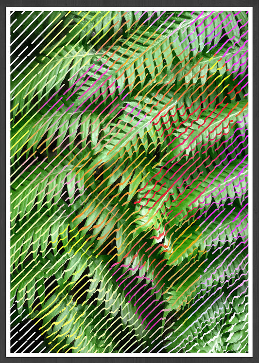 Tropicalia 13 Glitch Art Print