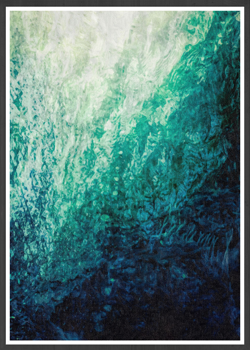 Under the Wave Abstract Poster
