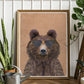 Bear Style Portrait Print in a  stylish roomset by Sarah Manovski