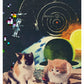 Vega Starcats Retro Cats Print not in a frame