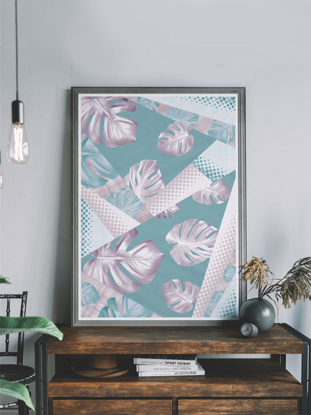 Stunning Whisper Botanical Print in a modern room
