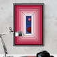 The Window Abstract Surreal Art in a frame on a wall