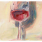 Wine is Poetry Acrylic Painting