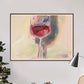 Wine is Poetry Acrylic Painting in a traditional room